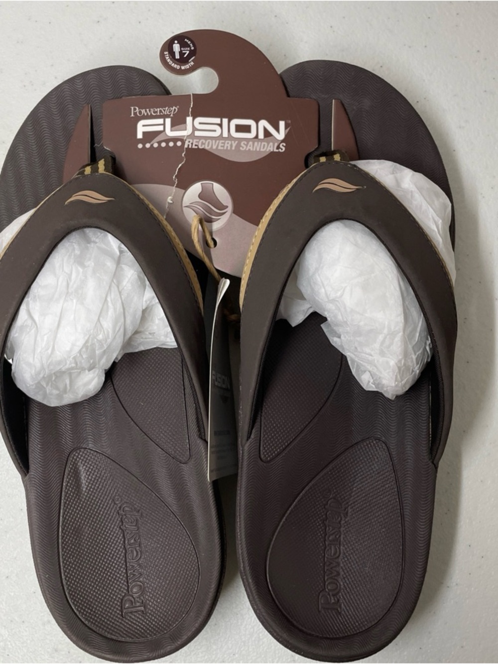 Powerstep Fusion Brown Recovery Sandals